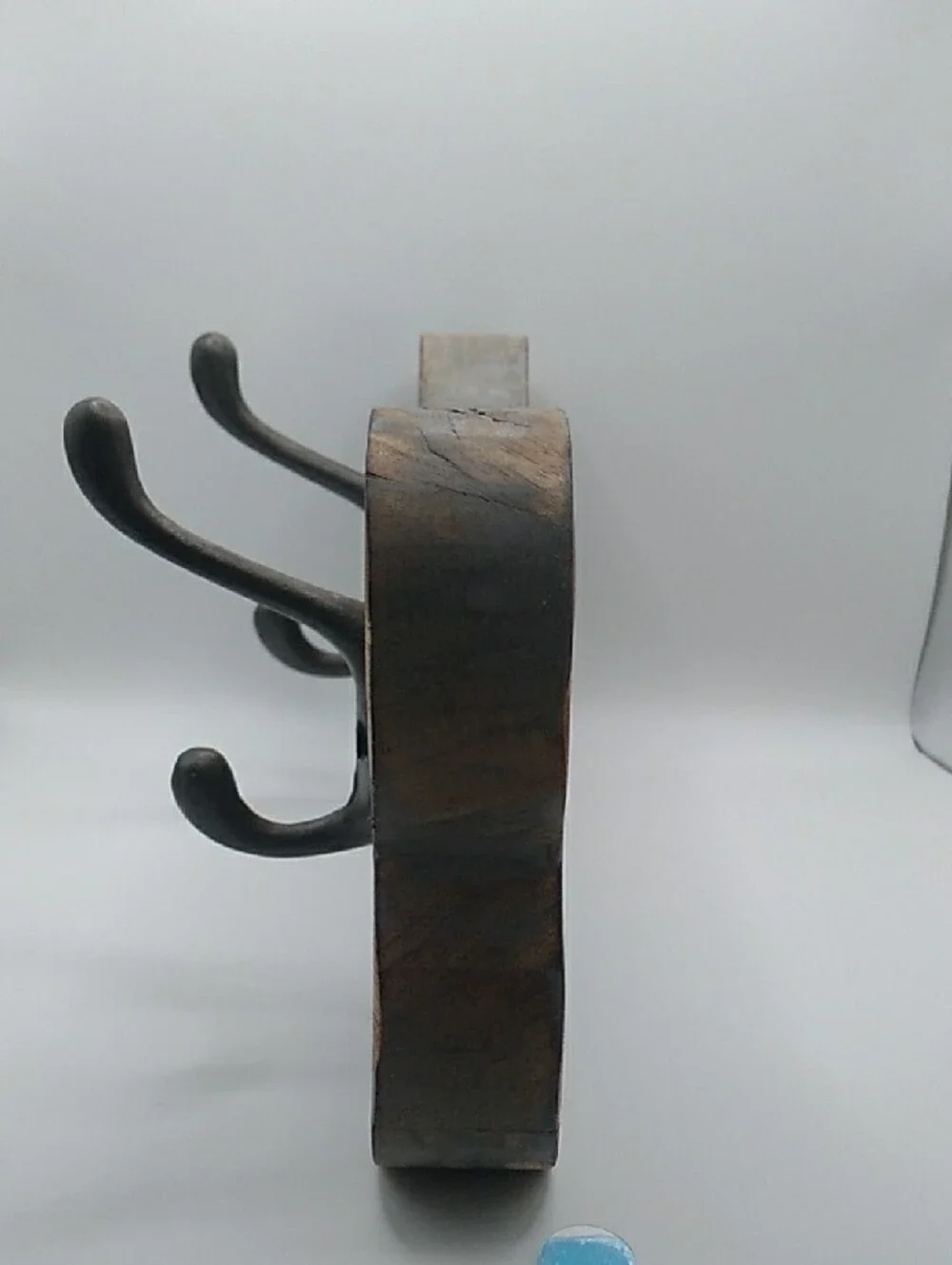 Wood Bone-Shaped Wall Hook Rack - Decorative Coat & Leash Holder (B7)